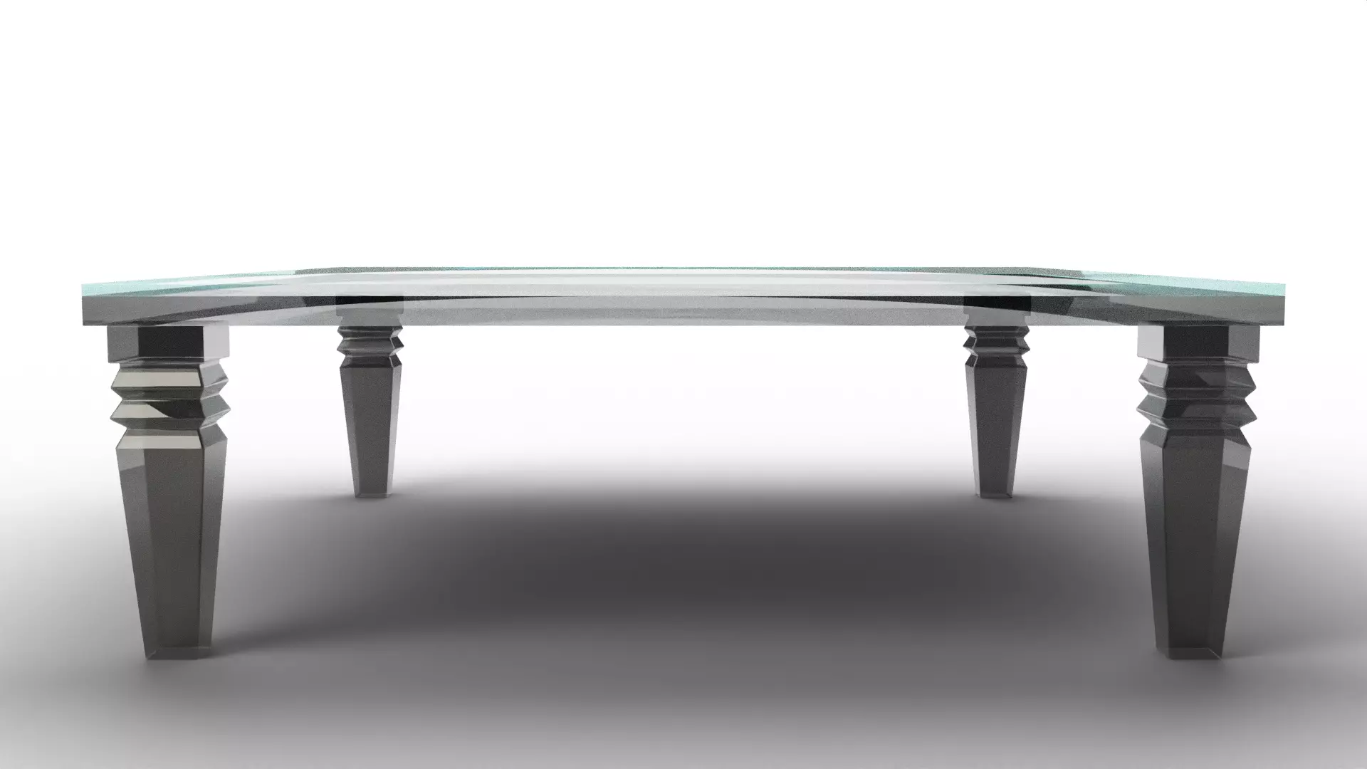 Savannah Coffee Table - Modern Elegant Living Room Center Table Low-poly 3D model