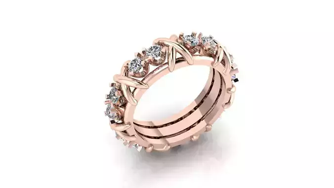 FREE engagement eternity diamond X jewelry ring FREE