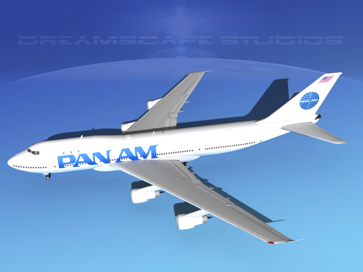 Boeing 747-100 Pan Am 2 3D model_8