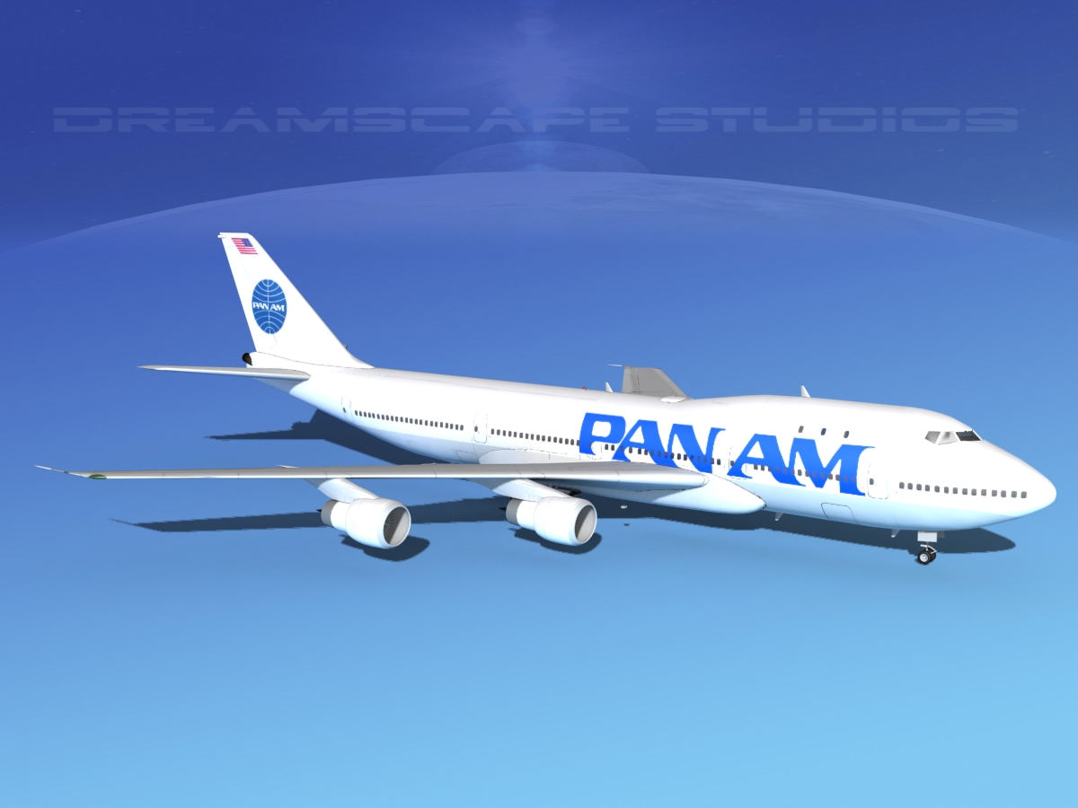 Boeing 747-100 Pan Am 2 3D model_1