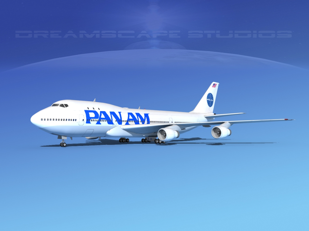 Boeing 747-100 Pan Am 2 3D model_9