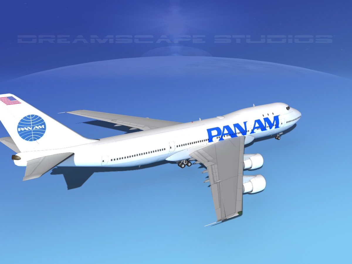 Boeing 747-100 Pan Am 2 3D model_3