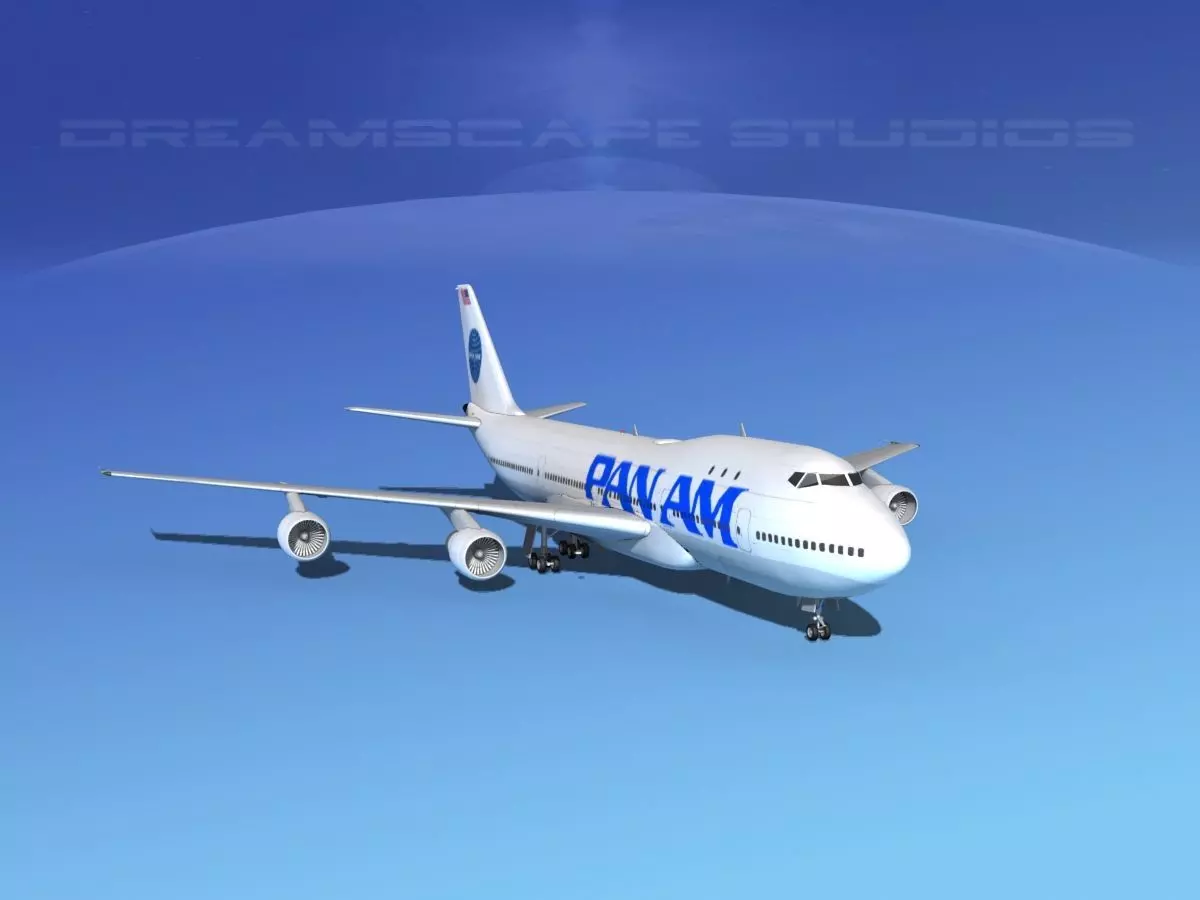Boeing 747-100 Pan Am 2 3D model_0