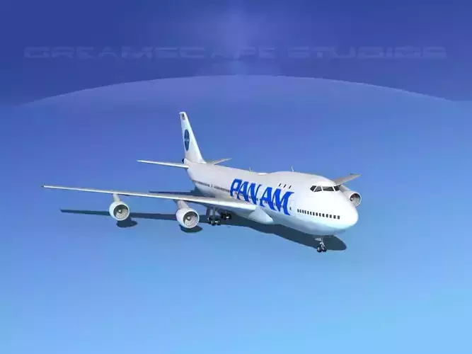 Boeing 747-100 Pan Am 2 3D model