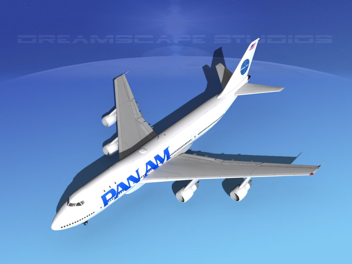 Boeing 747-100 Pan Am 2 3D model_7