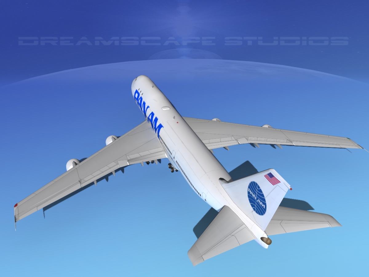 Boeing 747-100 Pan Am 2 3D model_5