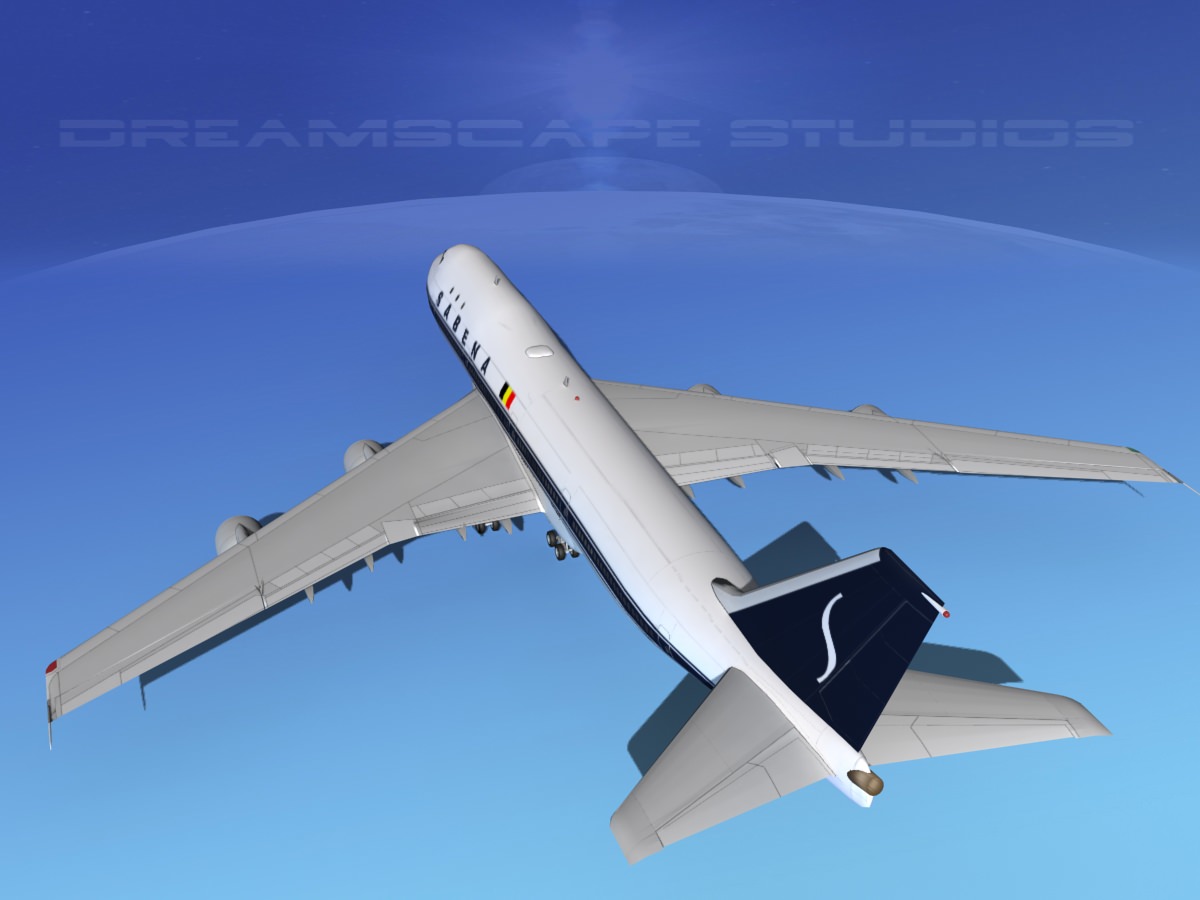 Boeing 747-100 Sabena 3D model_7