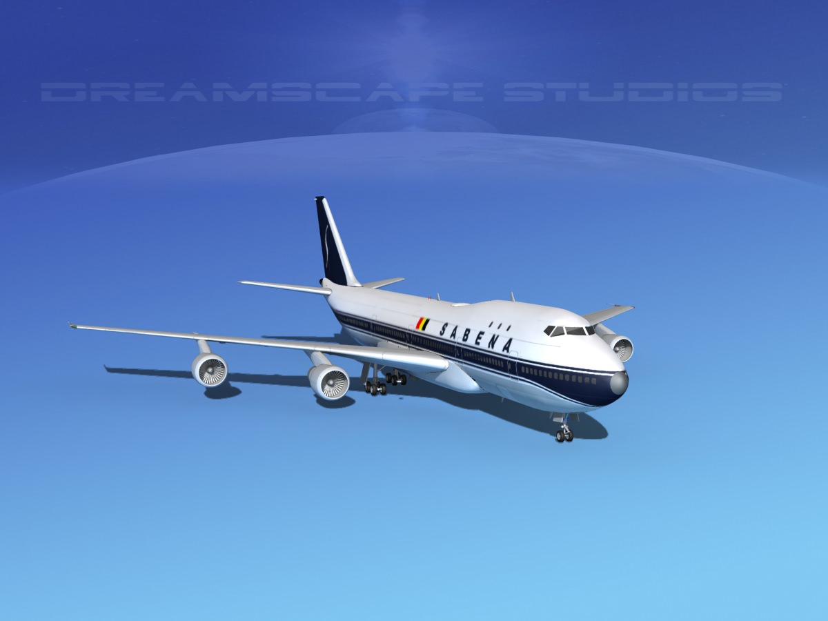 Boeing 747-100 Sabena 3D model_2