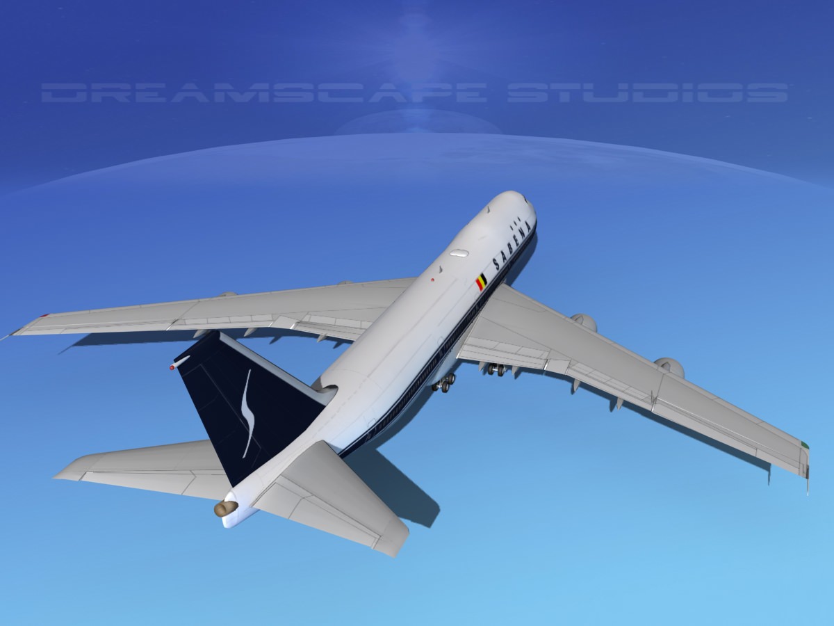 Boeing 747-100 Sabena 3D model_6