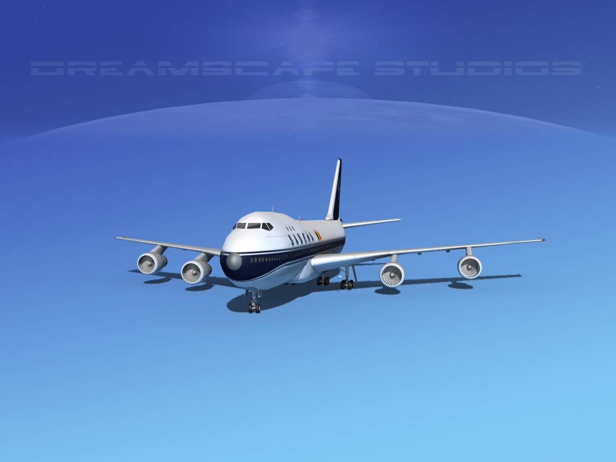 Boeing 747-100 Sabena 3D model_1