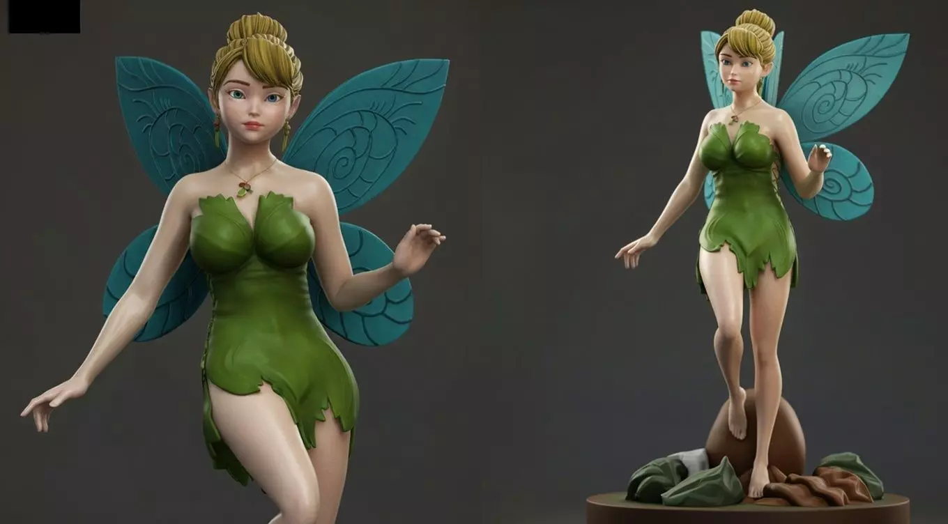 Tinker Bell FanArt 3D print model