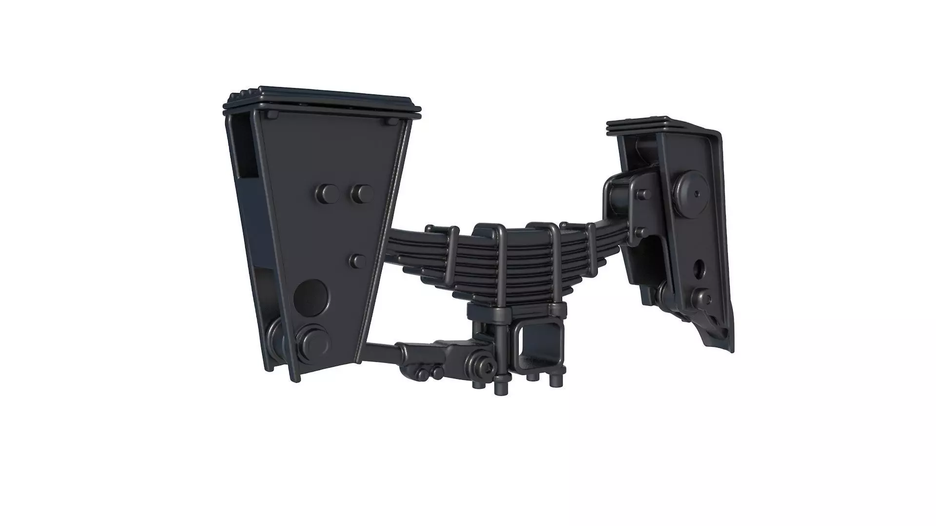 AXLE TRAILER SUSPENSION - Tandem Axle Silent Ride Trailer 3D print model
