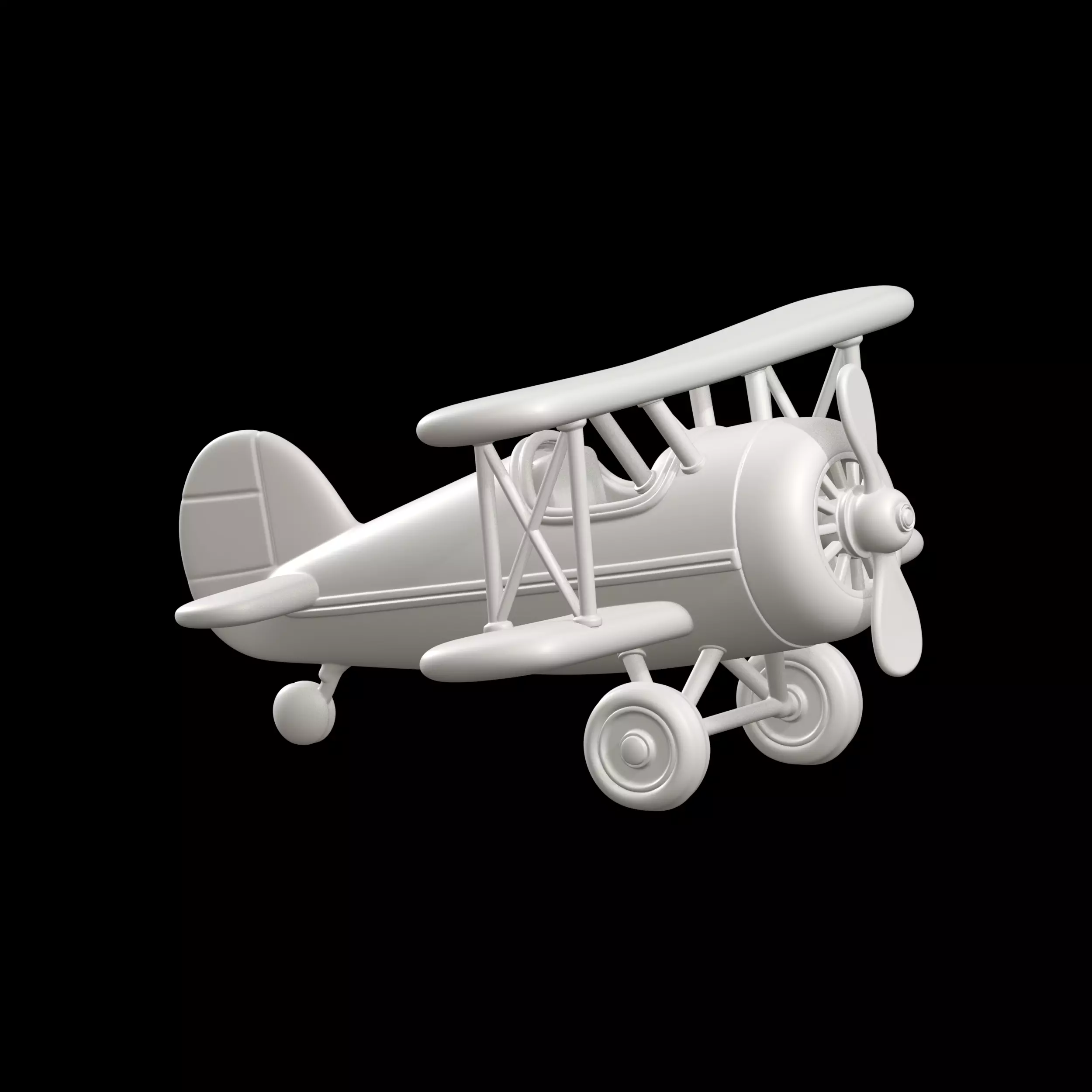 Tornado Biplane Model Airplane 3D print model