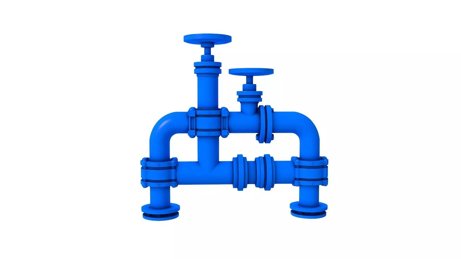 Industrial pipes - pipes 3D print model