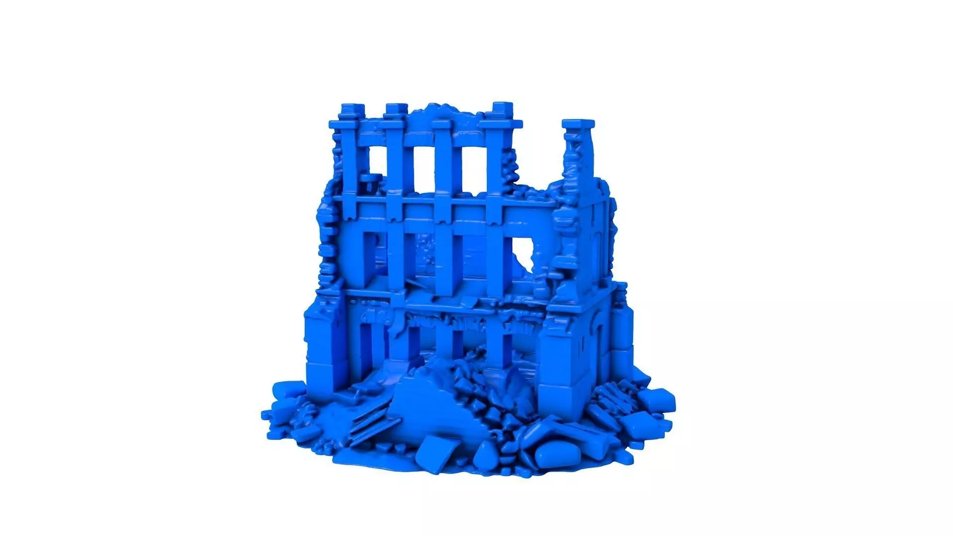 Gothic Ruins - ruined buildings 3D print model