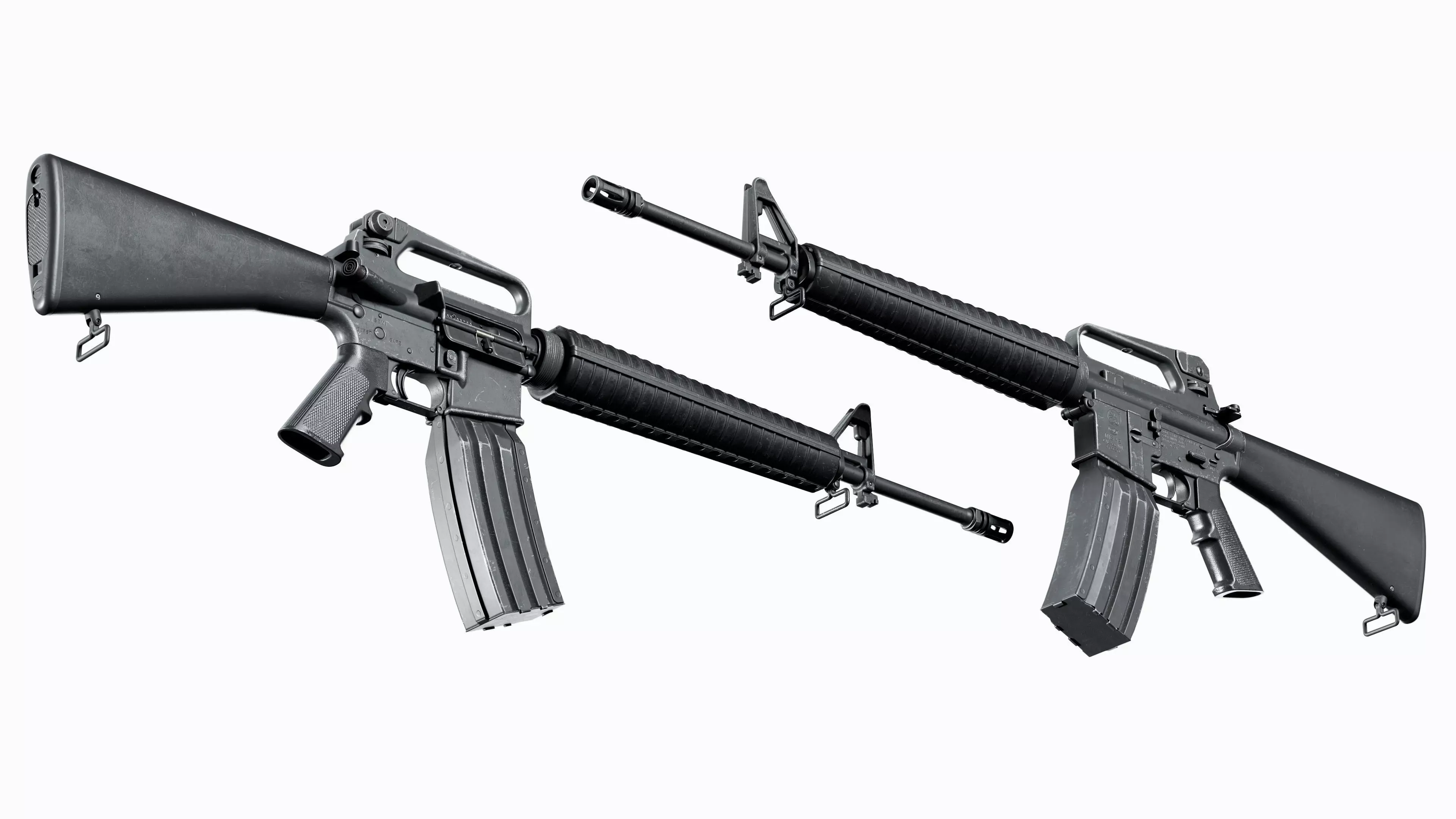 3D model M16 Modular Colt M16A2 AR 15 VR / AR / low-poly | CGTrader
