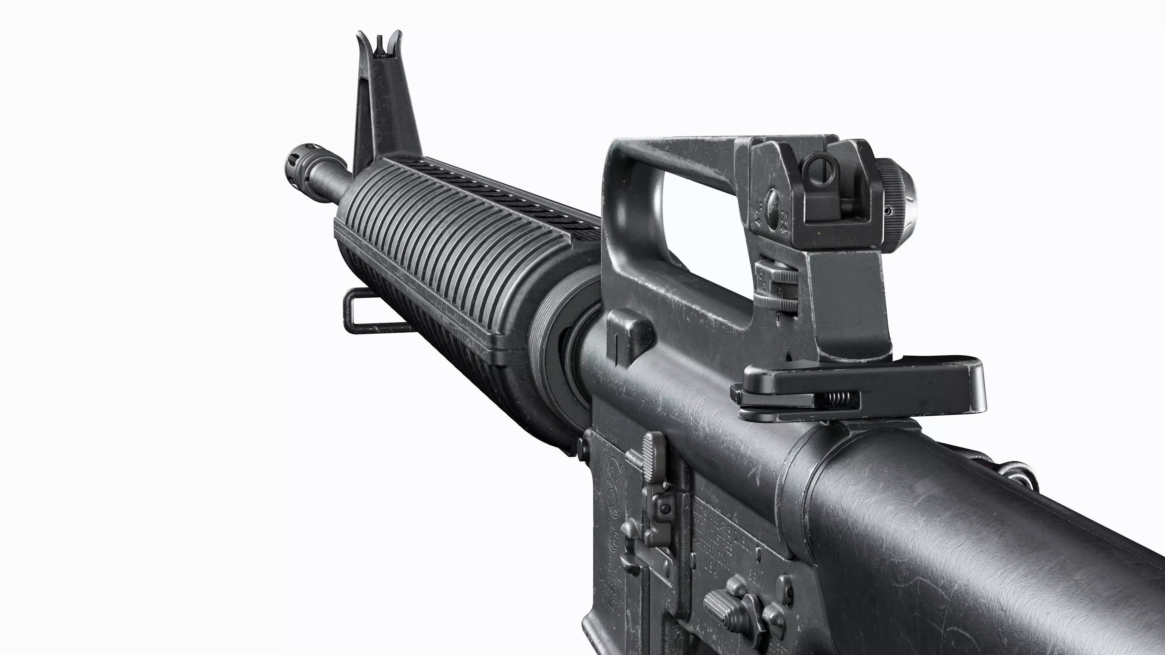 3D model M16 Modular Colt M16A2 AR 15 VR / AR / low-poly | CGTrader