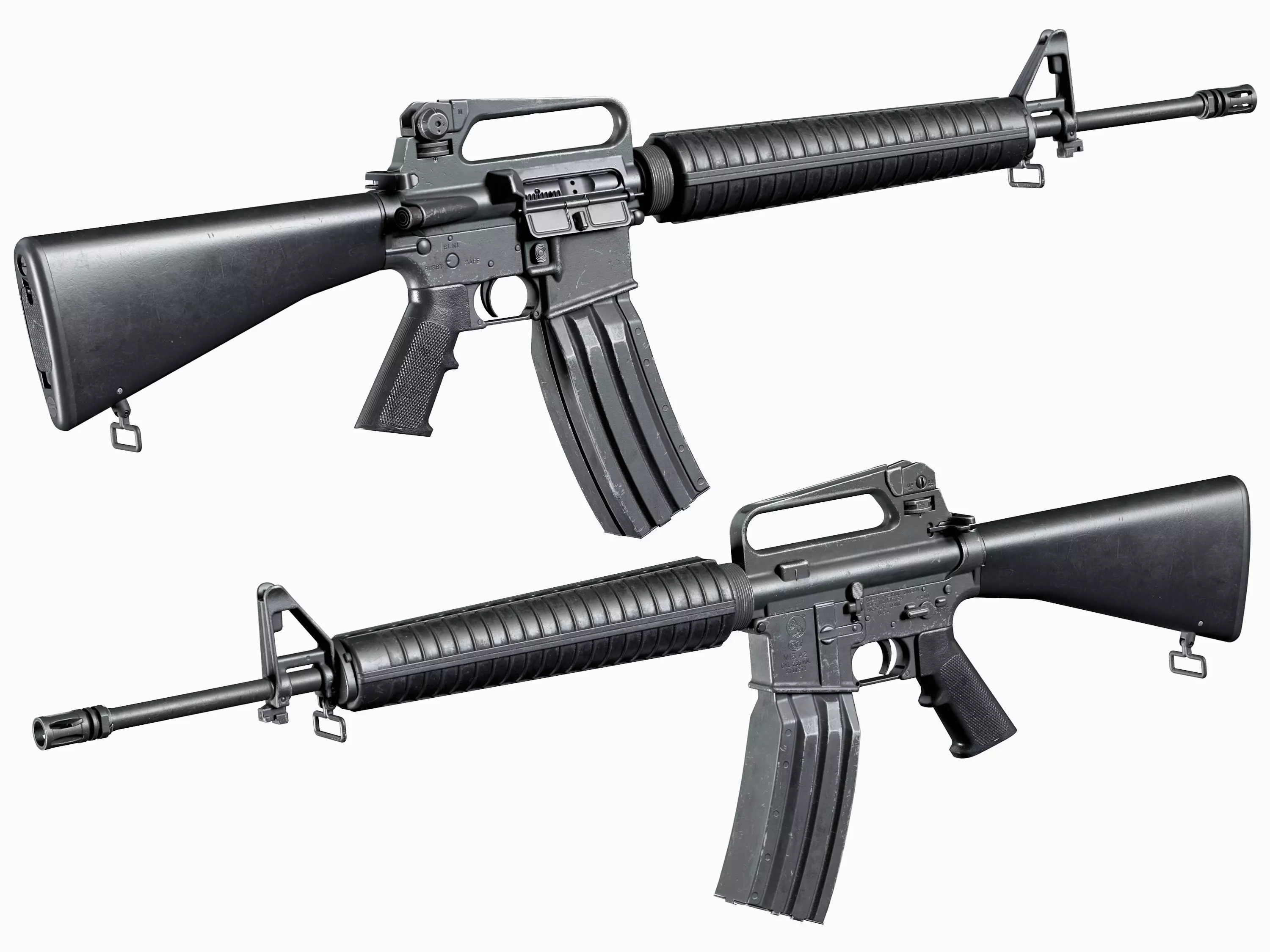3D model M16 Modular Colt M16A2 AR 15 VR / AR / low-poly | CGTrader