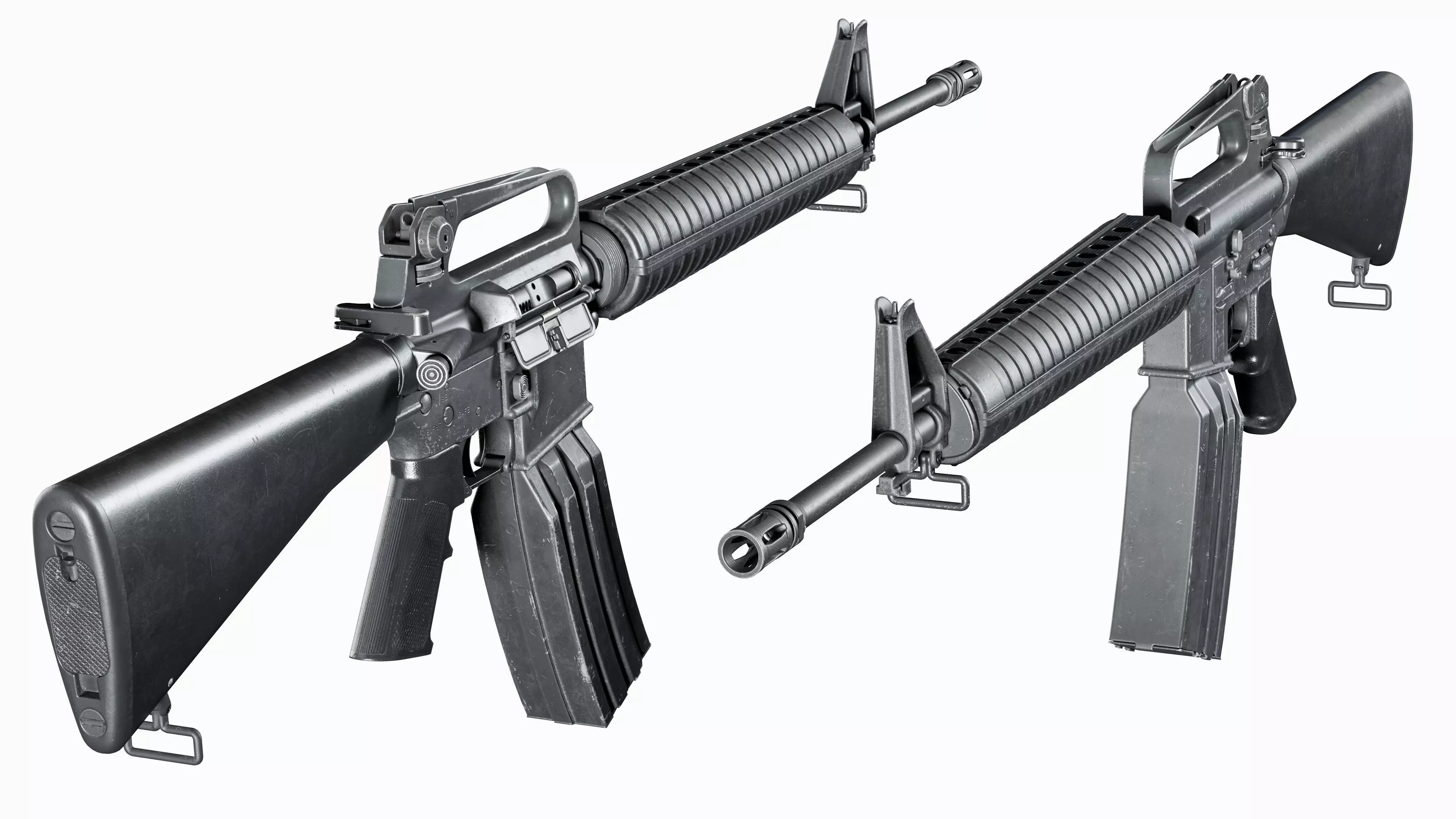 3D model M16 Modular Colt M16A2 AR 15 VR / AR / low-poly | CGTrader
