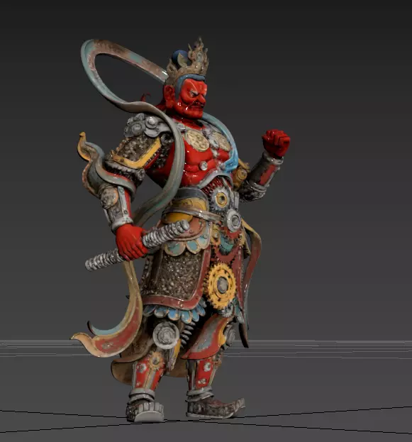 2-Chinese Buddhism - Four Heavenly Kings2 3D model