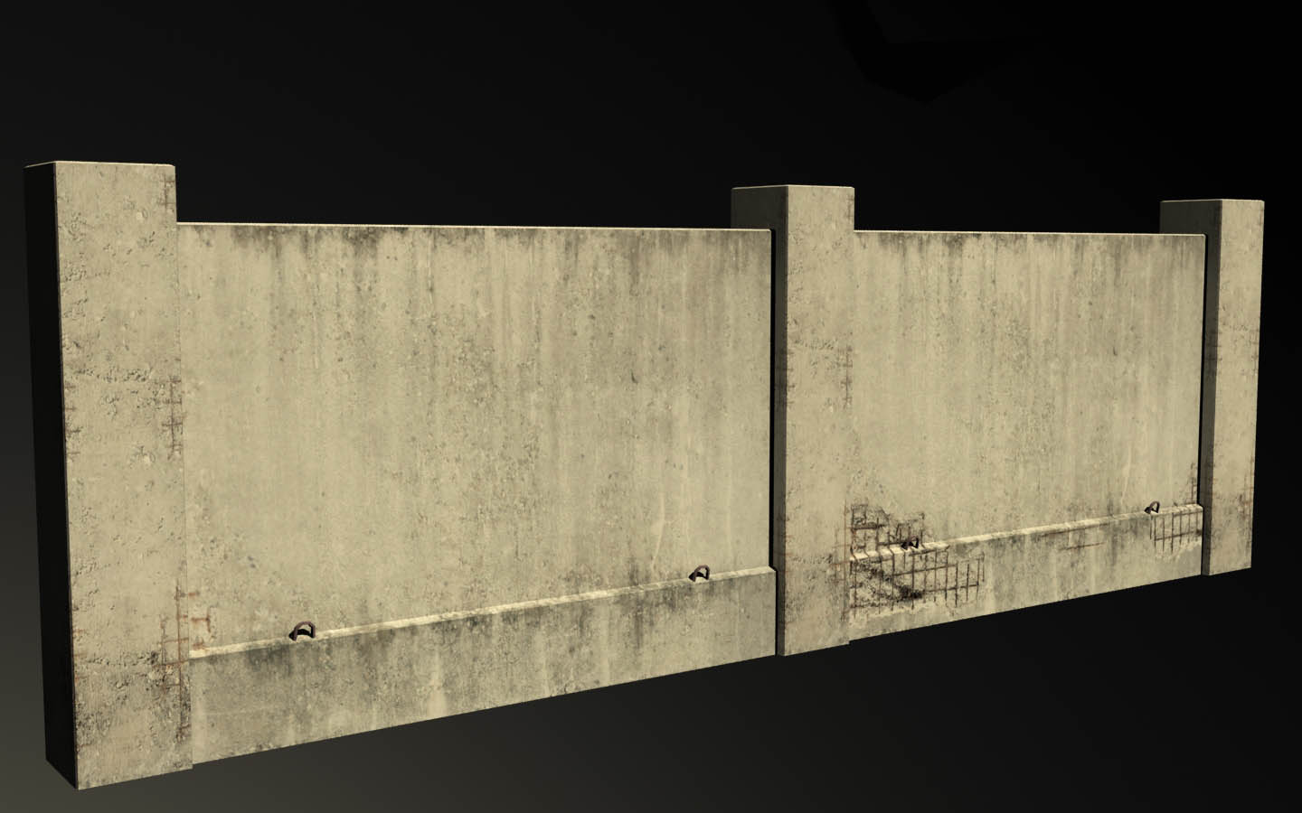 Fence Package Low-poly 3D model_5