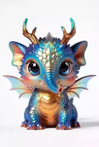 Hybrid Fantasy Creature Figurine 3D