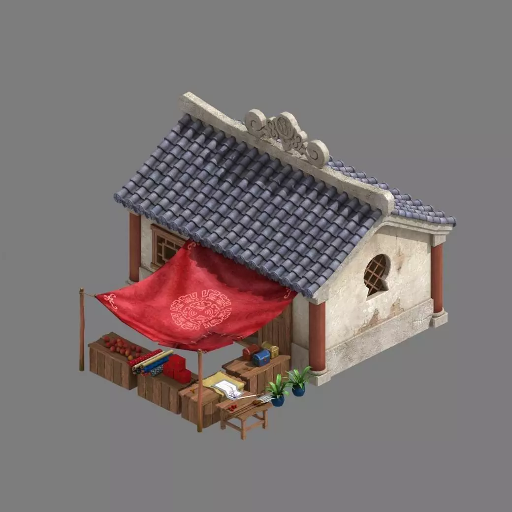 Commercial Building - Grocery Store 32 3D model