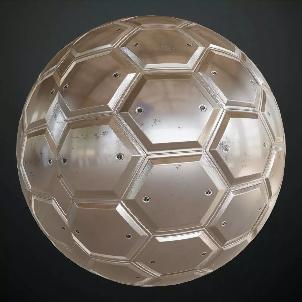 Silver Metal Plate PBR Seamless Texture