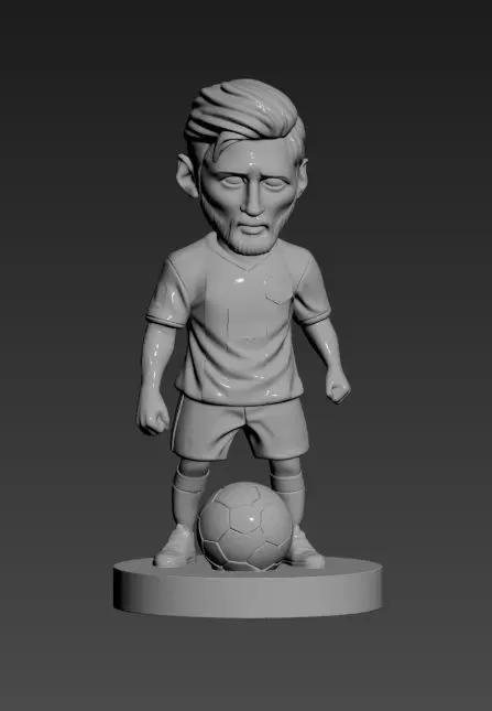messi soccer player figurine 3d model 3D print model