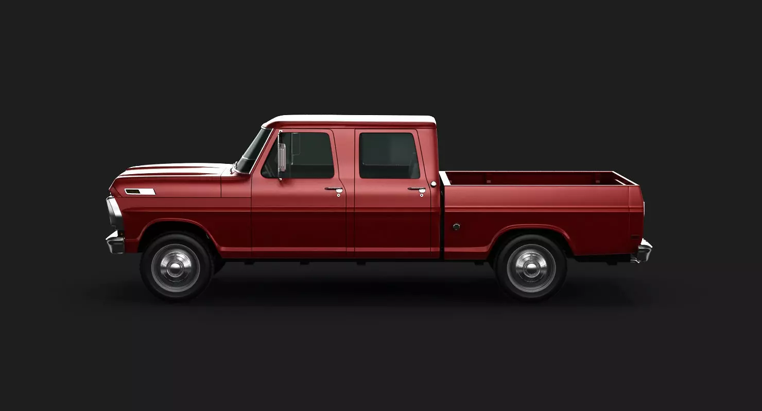 F-250 Crew Cab 1971 3D model