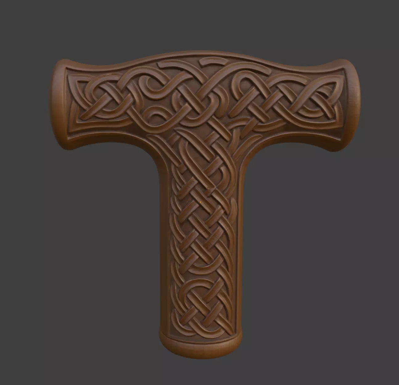CELTIC KNOT CANE HANDLE 3D print model