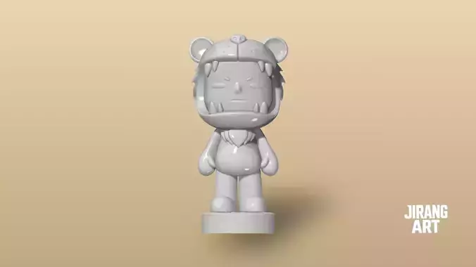 Bear Boy - Cute Art Toy 3D Printable Figure STL Art toy