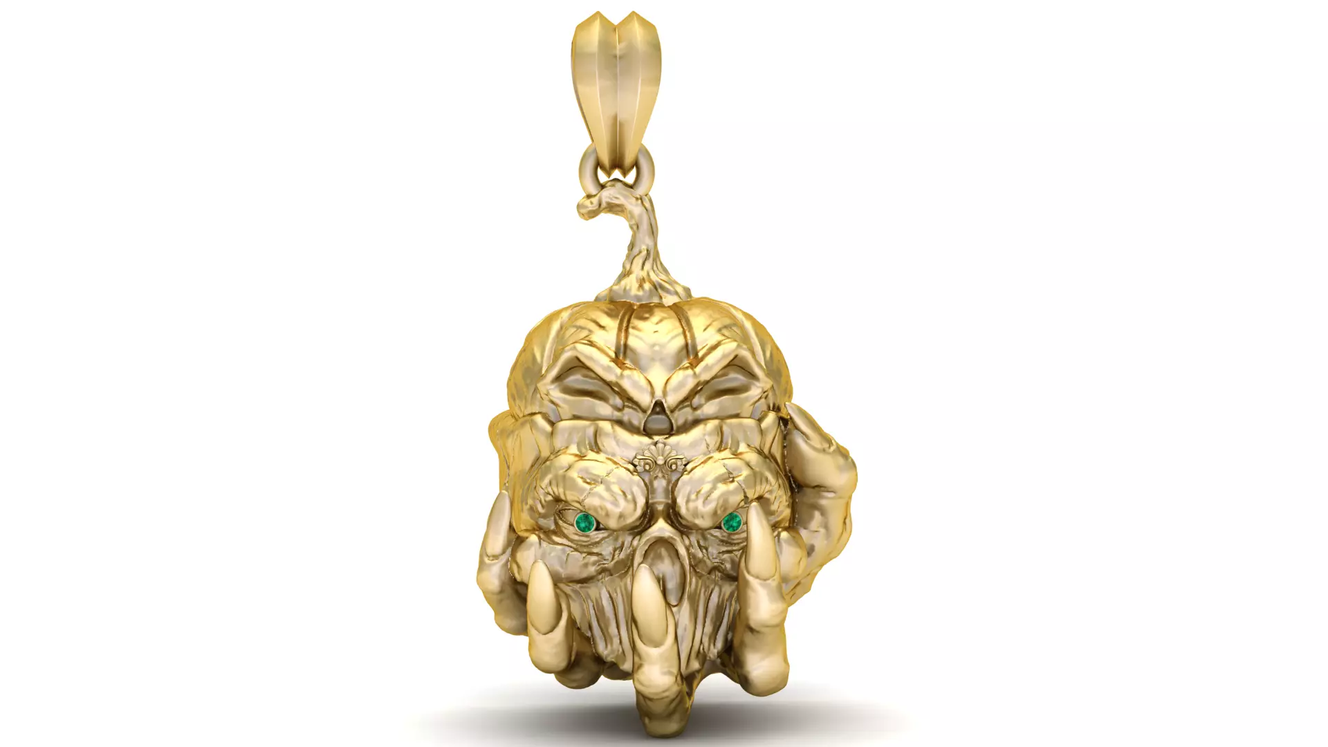 Infernal Skull Guardian Pendant 3D print model