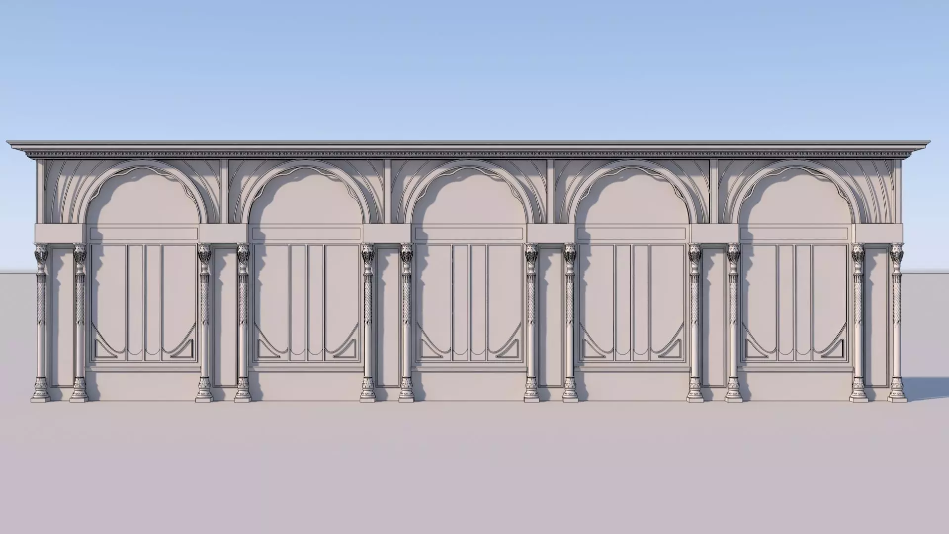Modern Wall Panel 3D model