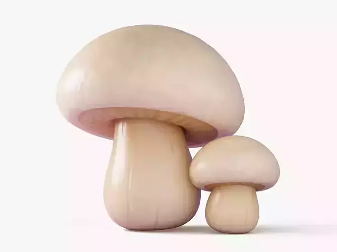 Cartoon Champignon Mushrooms