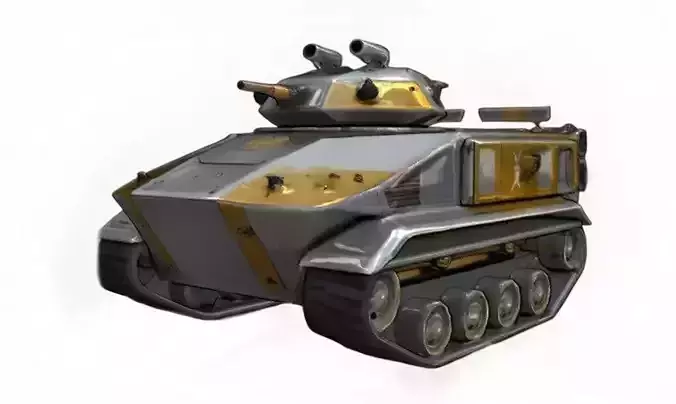 Futuristic Sci-Fi Tank Armored Vehicle