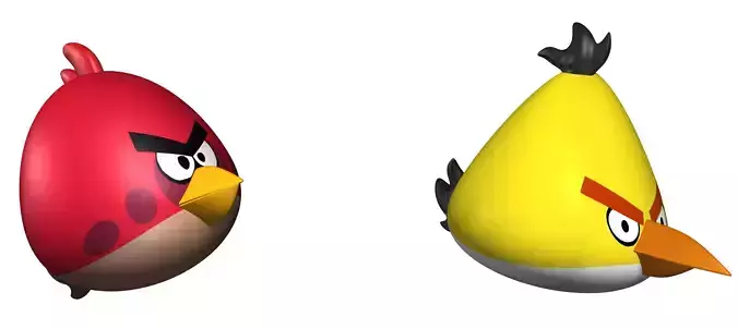 Angry Birds 3D Model Low-poly 3D model