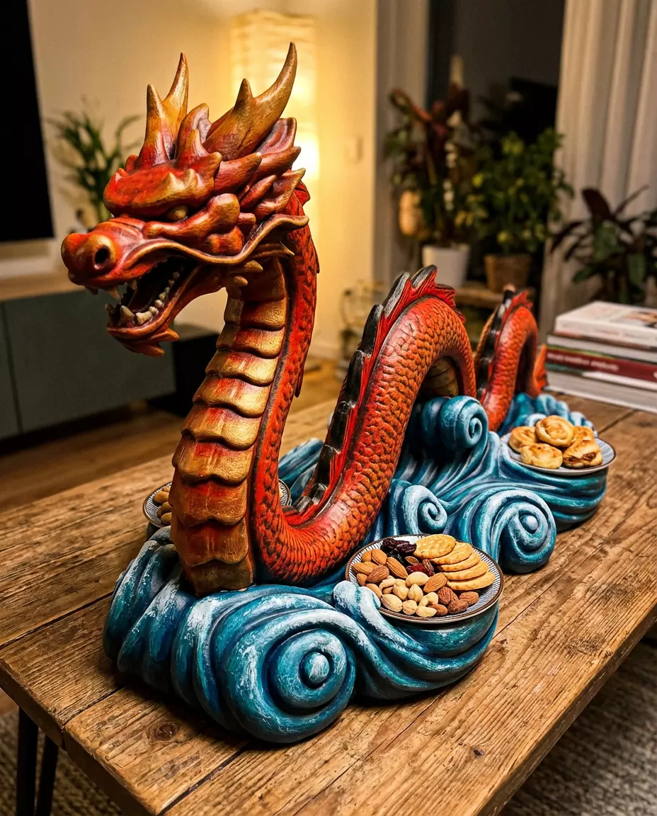 Great Dragon Snack Server Tabletop 3D print model