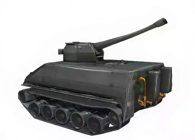Futuristic Main Battle Tank MBT Sci-Fi Armored Vehicle