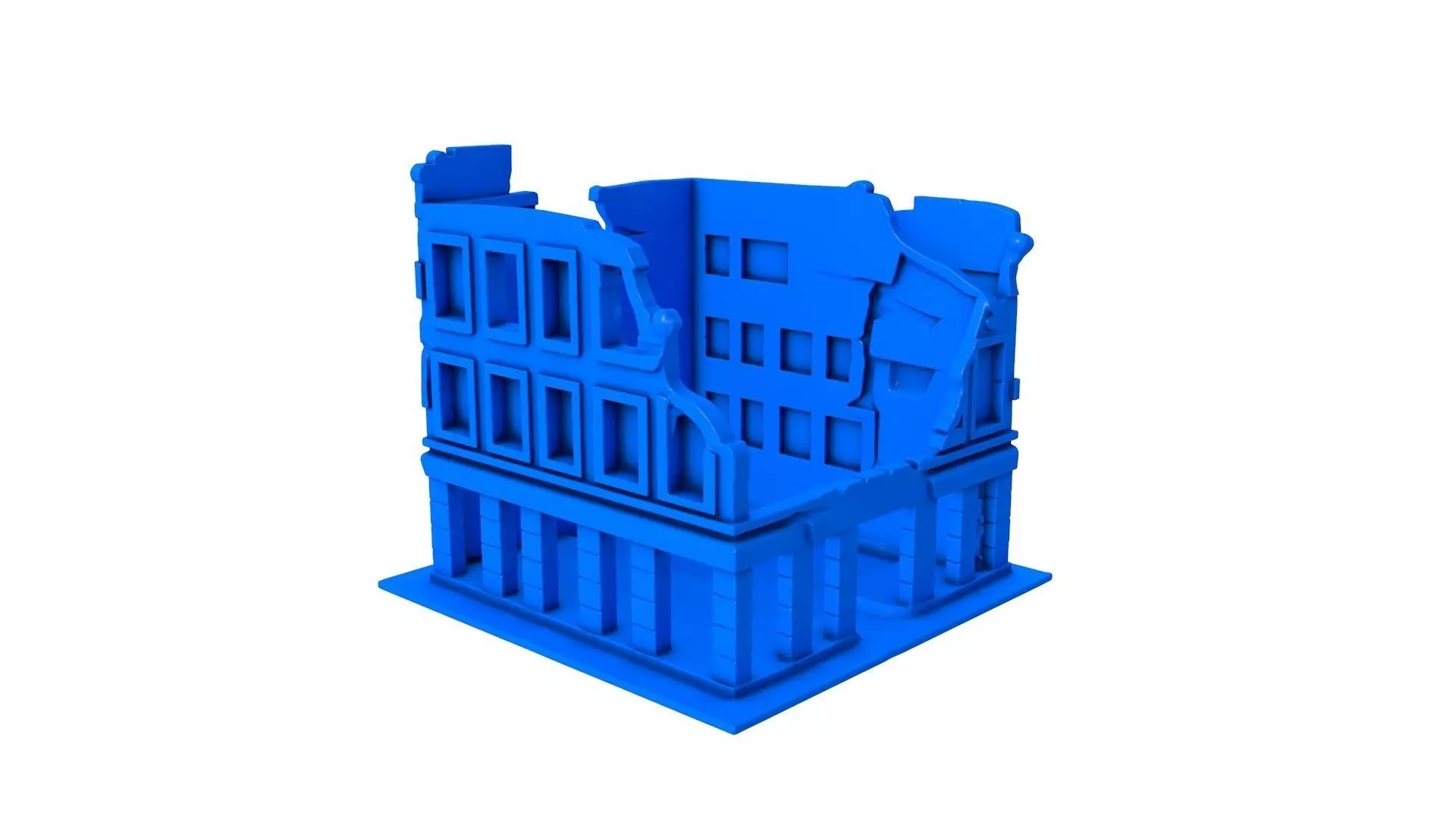Gothic Ruins - ruined buildings 3D print model