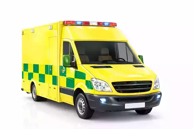 Modern Generic Ambulance Emergency Response Vehicle 04