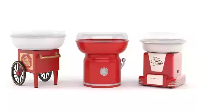 Cotton Candy Maker Collection 3D model