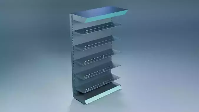 Modern Display Shelf for Supermarkets