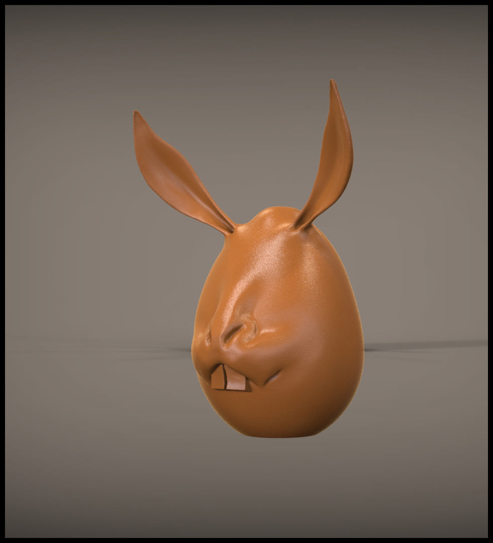 Bunny Egg 3D print model_2