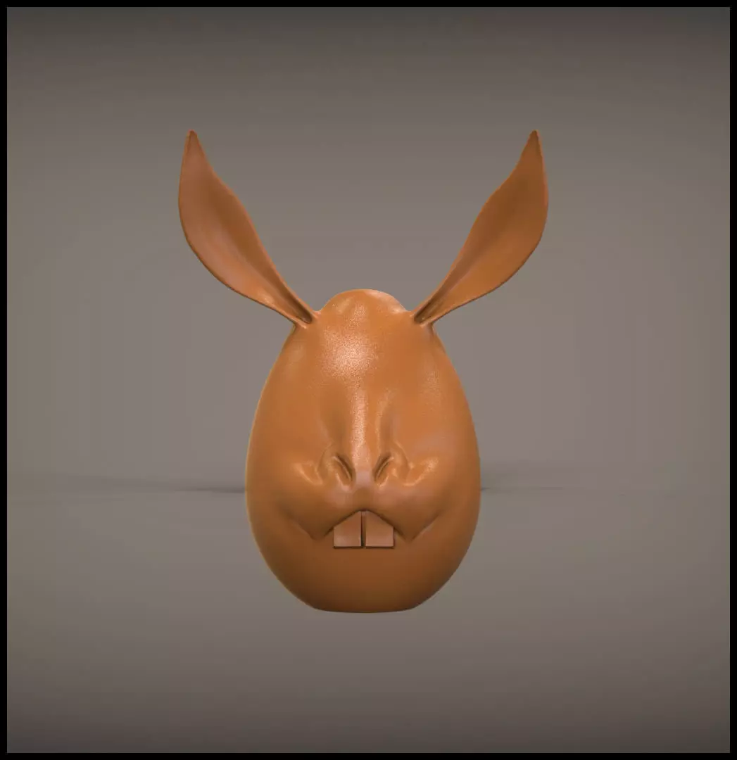 Bunny Egg 3D print model_0