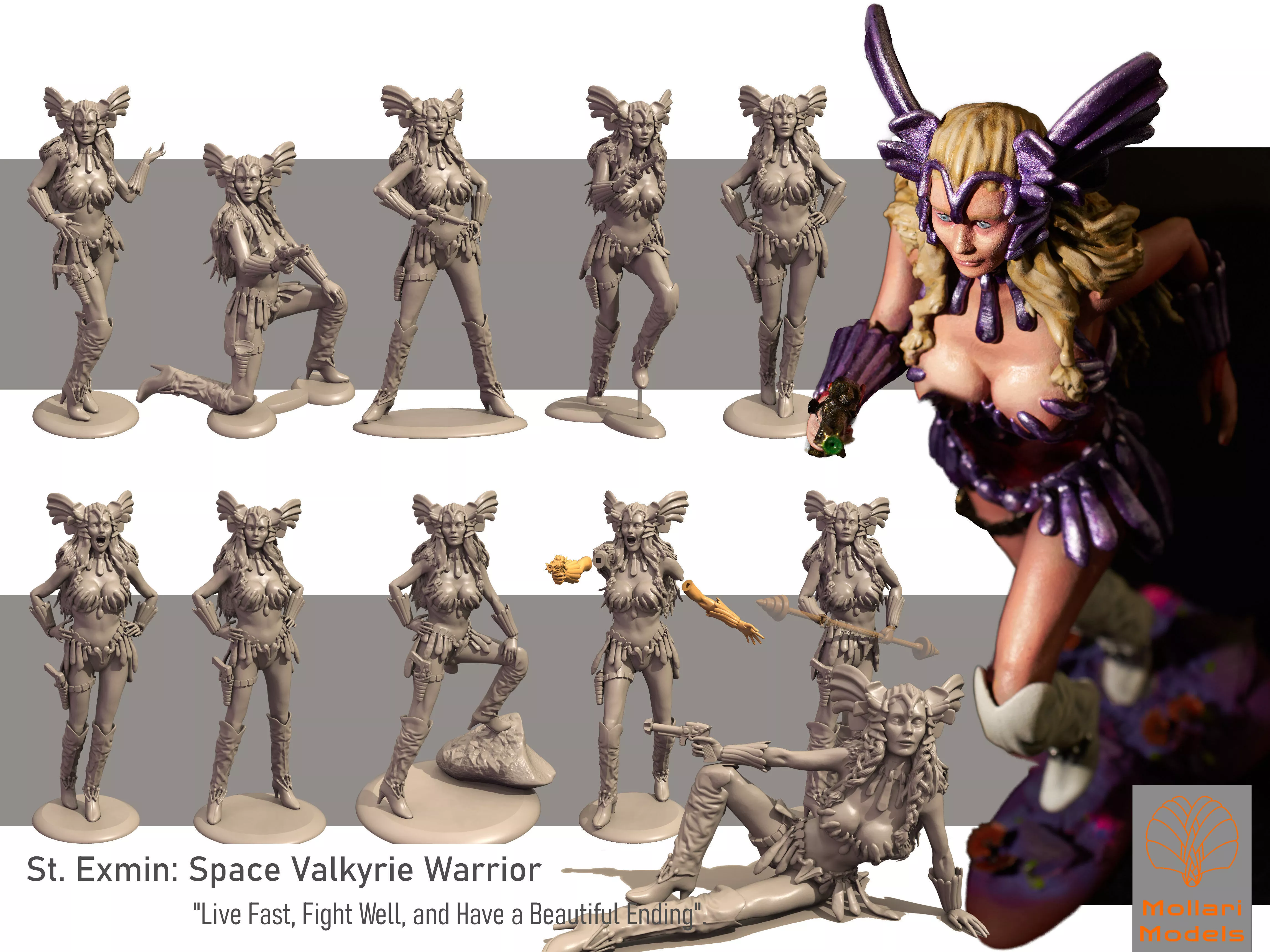Saint Exmin Space Valkyrie - Battle Beyond the Stars 3D print model