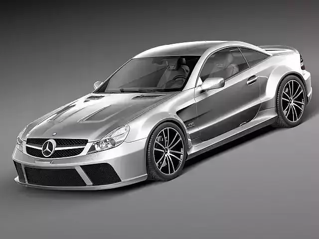 Mercedes SL65 AMG Black 2010 3D Model