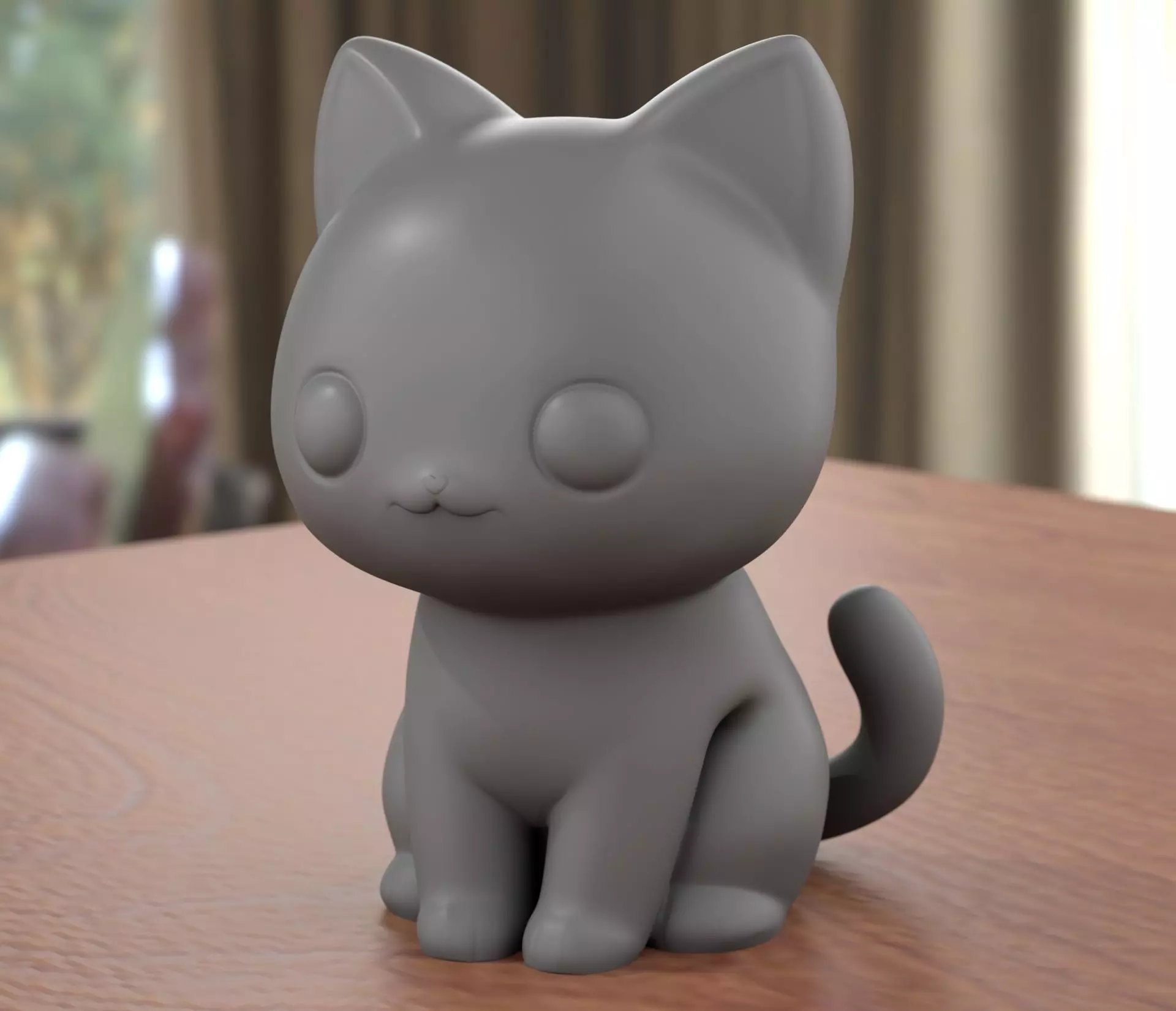 Cute Stylized Cat 3D print model