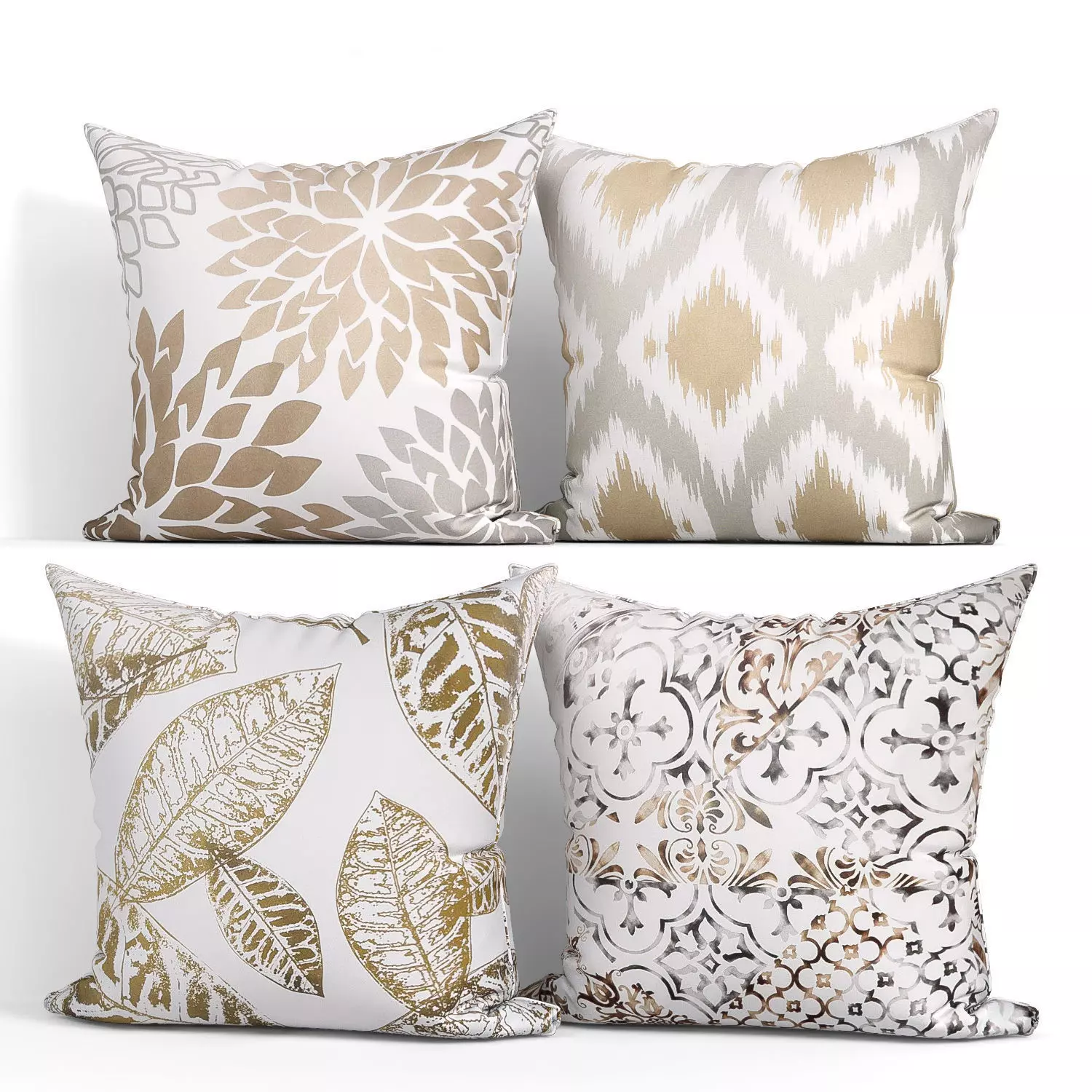 Decorative pillows set 212 3D model