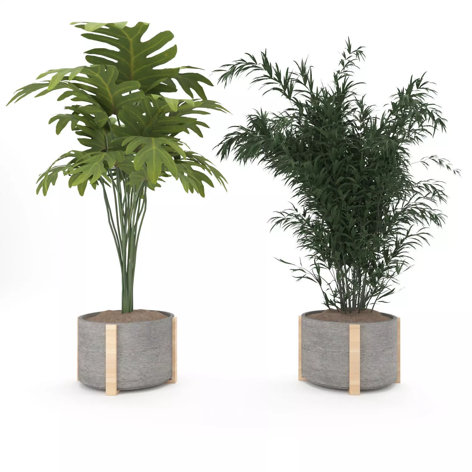 Decoration-Flower-20 version - concerete pot 3D model